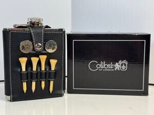 Colibri of London Stainless Steel 8 oz. Golf Flask & Tees